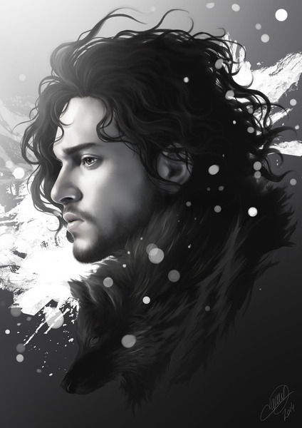 Jon Snow artwork by Nicolas Jamonneau