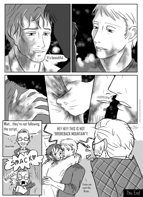 tirme:

Hannibal Comic #3 by tirmesaito 

C'mon Bryan, why not, huh?Notes: I’m still not over the finale. I made this to warm up my own heart based on this interview (last question), hope you enjoy ;_;Hannibal Comics: 1, 2



YOU GET ALL THE AWARDS
