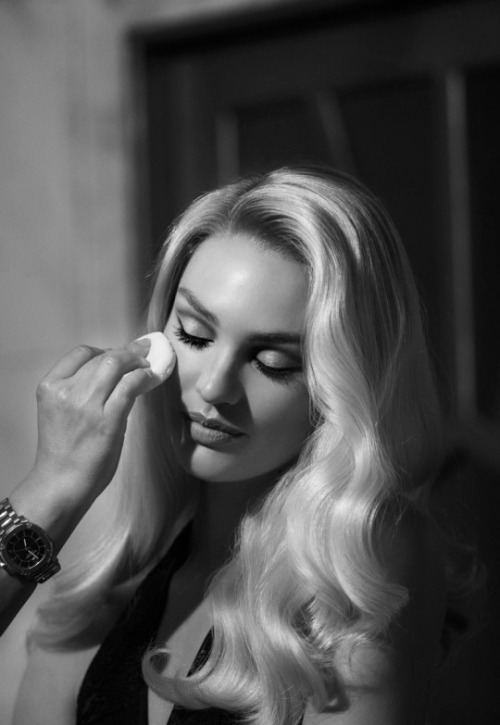 habitualllll:Candice Swanepoel behind the scenes of Max Factor 2015