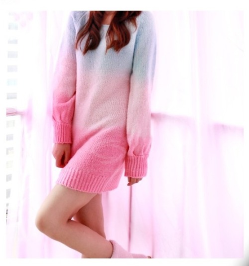 shop cute pastel ombre sweater 27 00