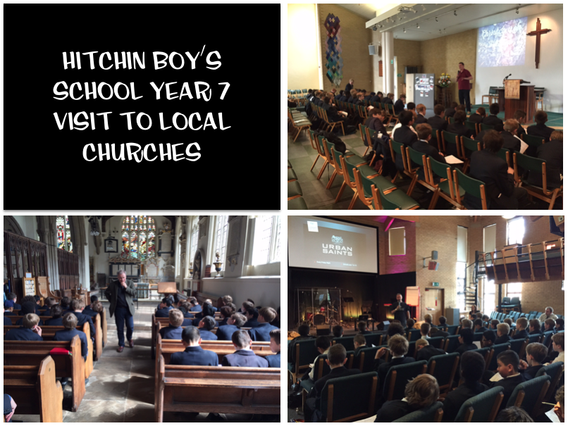 For the third year running we have arranged for the whole of
year 7 from Hitchin Boys' School to visit three local churches;
Christchurch,...