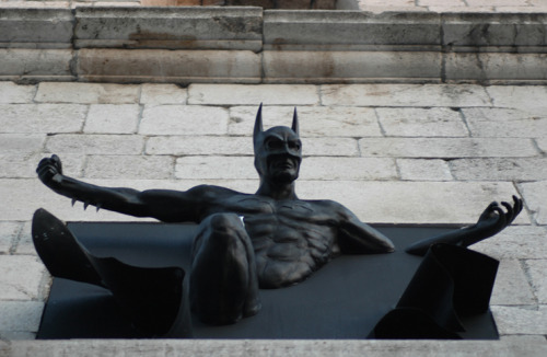 Superhero Sculpture by Adrian Tranquilli