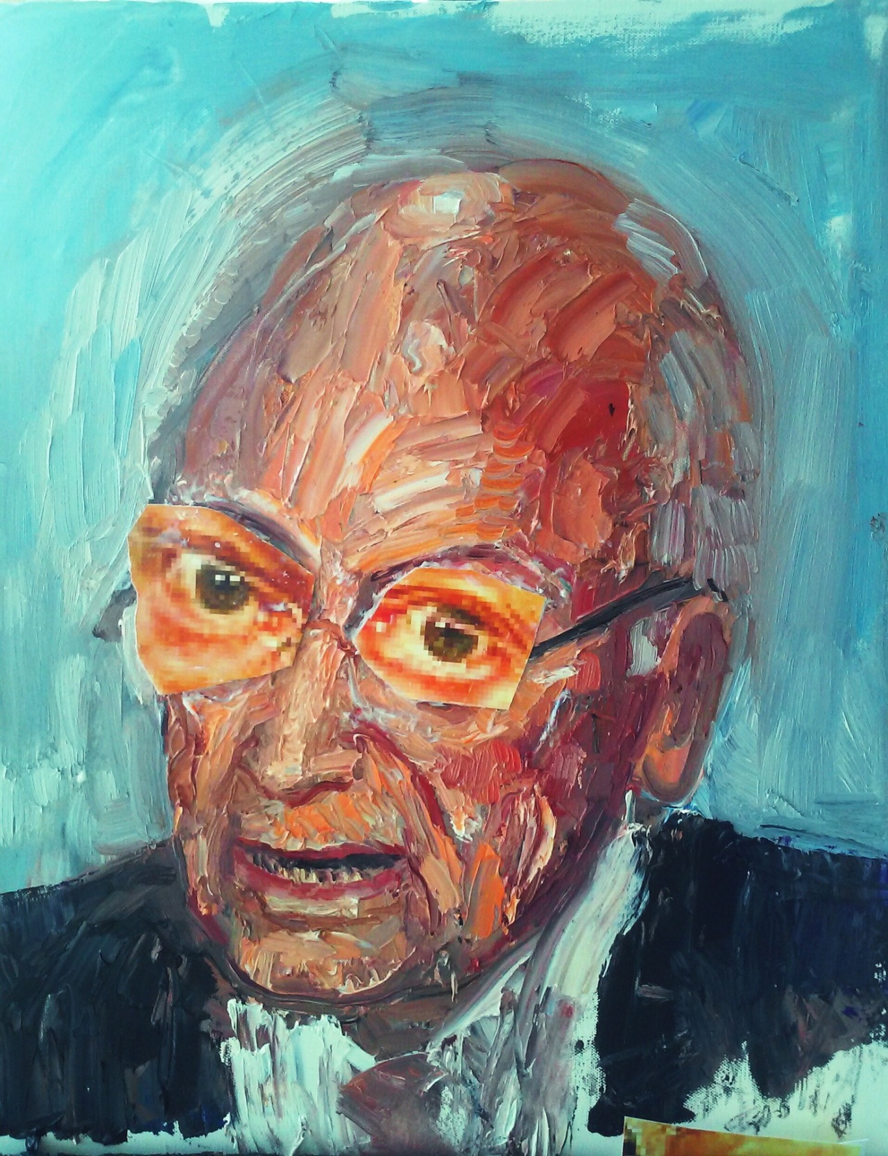 Said the Man with No Heart, “I’d Do it Again in a Heartbeat”16x20 Oil on canvas, Sandra Koponen © 2015OFFICE OF THE VICE PRESIDENTDick Cheney, Vice President Jan. 20, 2001 - Jan. 20, 2009Vice President Cheney has been the most vocal and unapologetic supporter of the Bush administration&rsquo;s torture program from the beginning, and he appears to have had a hand in virtually every aspect of it. He opposed the application of the Geneva Conventions to U.S. detentions and interrogations overseas, a legal sidestep that set the stage for future torture. As a member of the National Security Council Principal Committee, Cheney received detailed briefings on the specific interrogation techniques that the CIA wanted to use on so-called &ldquo;high value&rdquo; detainees, and he approved them. Through his legal counsel, David Addington, Cheney also helped shape the legal memos used to justify torture.Cheney sought unsuccessfully to ensure CIA agents would be immunized from legal liability for abusing detainees. However, his effort did lead to the inclusion in the Detainee Treatment Act of 2005 of a provision under which officials may claim they did not know particular practices were unlawful, including through &ldquo;good faith&rdquo; reliance on legal advice. Cheney continued to defend and maintained his pro-torture positions despite mounting internal and public reports of abuses and deaths of detainees in DOD and CIA custody.**https://www.aclu.org/infographic/infographic-torture-architects