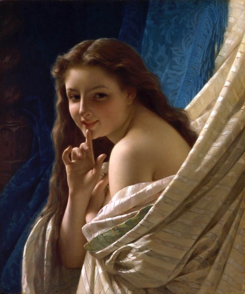 nihtegale:

Portrait of a young woman, 1869 by Pierre-August Cot
