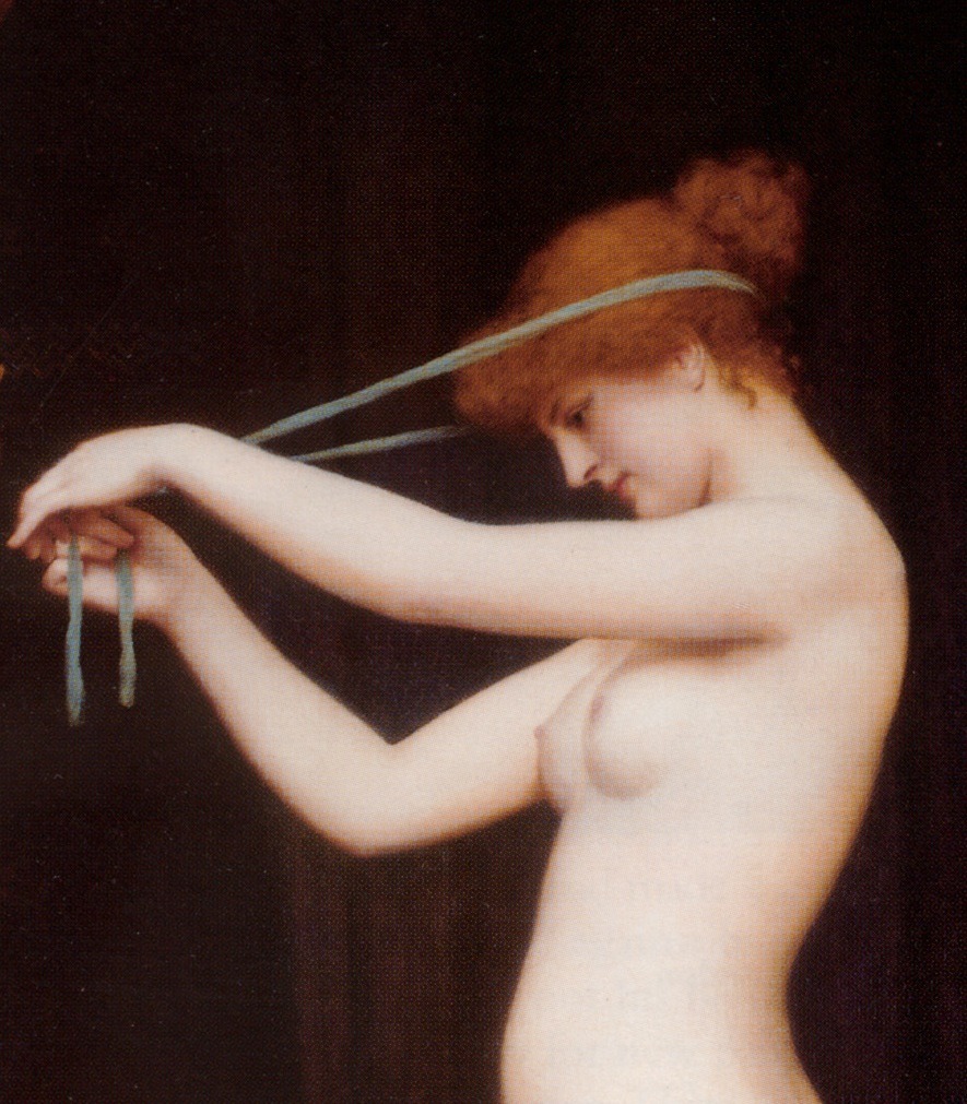 Detail of Venus Binding Her Hair by John William Godward, 1897