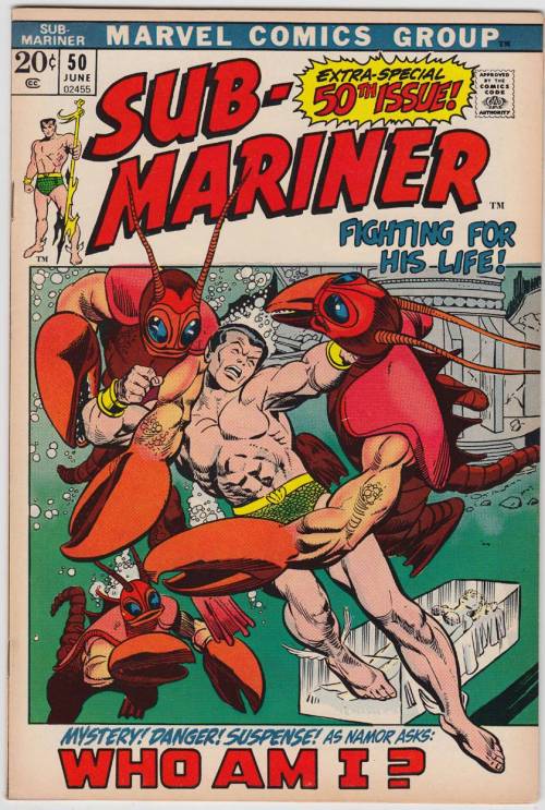 comicbookcollecting:

SUB-MARINER Prince Namor … Issue 50 Marvel comics
