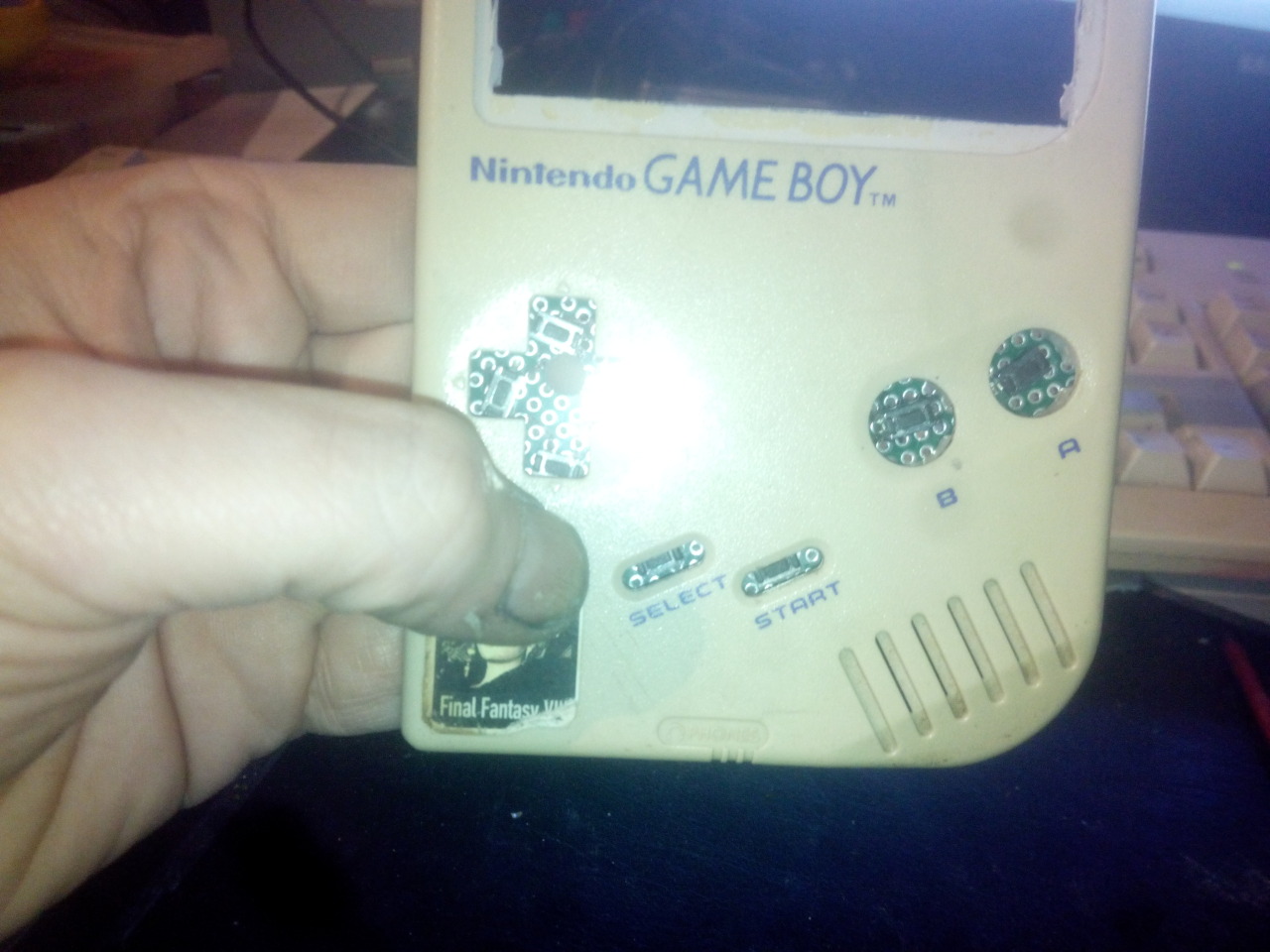 Gameboy Upgrade / Hack / Crack - Part IIMade my custom button pcb´sNext step refitting the original buttons 
