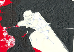 leorydelljost:

Leo Rydell Jost - Colored Dudes #20, 2014Mixed technique, 297 mm x 210 mm
