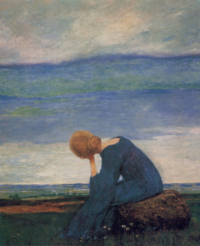 saturnsdaughter:

Heinrich Vogeler, Sehnsucht (Träumerei), 1900
