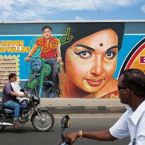 “In the South Indian state of Tamil Nadu, movie stars rule. This hand-painted mural in #Chennai, India, depicts two actors who became politicians: ... - tumblr_nqtanf7RNT1qz50r6o1_500
