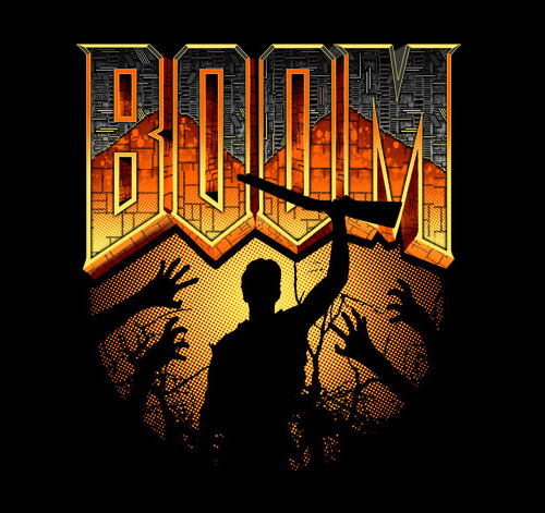 This Doom/Army of Darkness mash-up shirt is available today only from teeVillain.