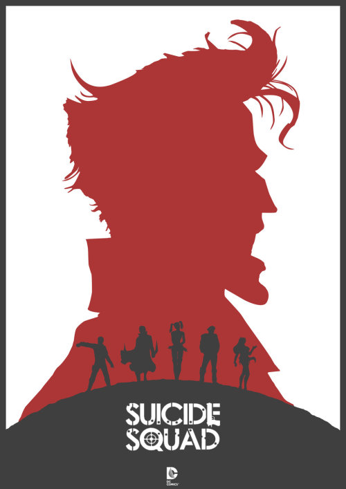Suicide Squad Redesign Poster by Lewis Dowsett
