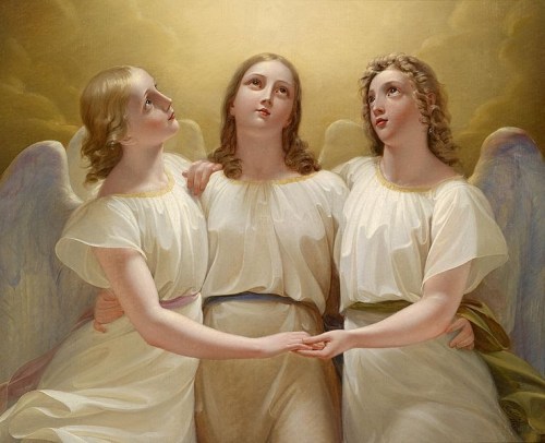 Franz Kadlik (German painter, 1786-1840) Three Angels 1822