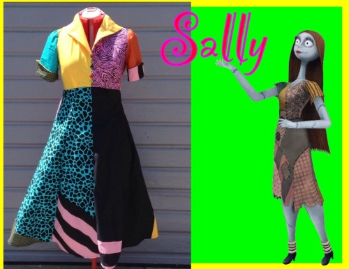 Nightmare Before Christmas Sally inspired dress made from a 1952 ...
