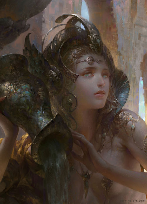 fantasy-art-engine:

Empress by Guangjian Huang

