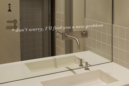 criwes:

Dont’t worry, I’ll find you a new problem (2011) by Sophia Pompéry
