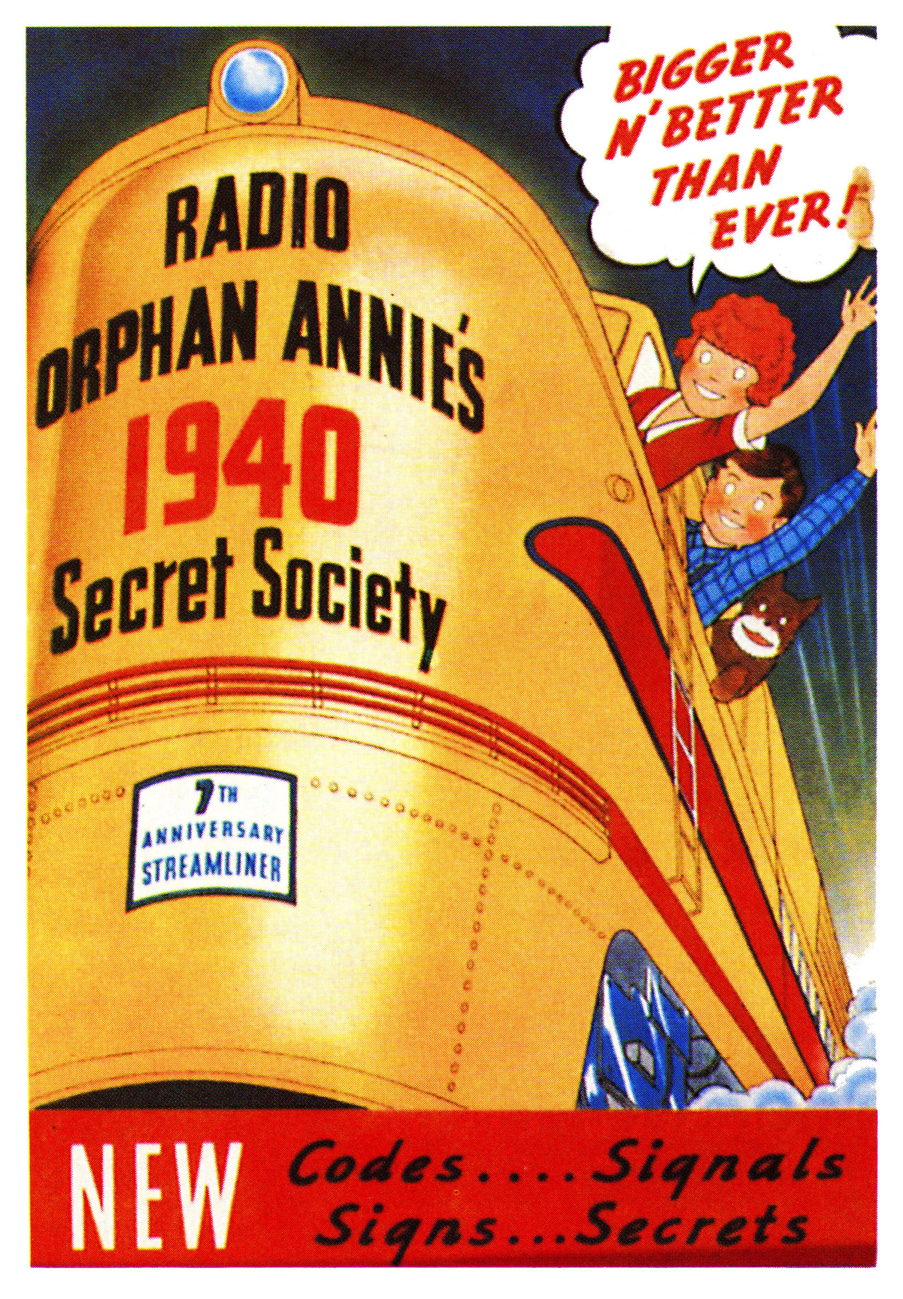 Little Orphan Annie radio program poster - 1940