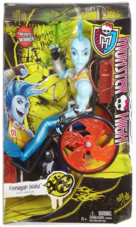eahdolls:

Check it out ghouls and mansters! Here we bring you the first picture of Finnegan Wake (Son of a Mermaid) in his box! Are you planning on adding him to your freaky fabulous Monster High​ collection? He will be a MattelShop exclusive coming this September! Don’t forget to follow us on Facebook for more news! www.facebook.com/iMonsterHigh
