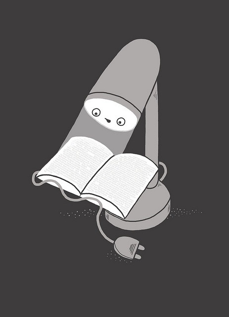 Luz para leer, siempre (ilustración de Randy Otter) 