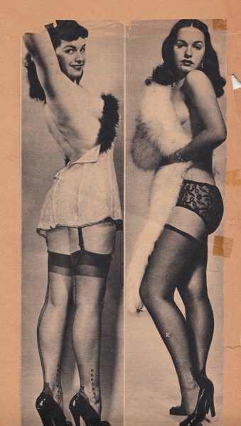 dulltooldimbulb:

Bettie Page with bangs and without bangs.  Vegas ?  GO WITH THE BANGS!  FULL STORY HERE ON VS THE BLOG  
COLLECTION VINTAGE SLEAZE THE BLOG AND VICTOR MINX credit.
