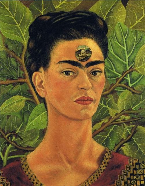 tierradentro:

Born on this day (07/06/1907): Frida Kahlo.
“Thinking About Death”, 1907.
