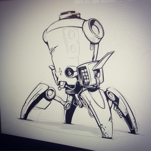 Keep on testing SketchBook Pro.  #marchofrobots No.7
#marchofrobots2015 #nitrouzzz #AndreyPridybaylo #art #illustration #robot #scifi #cyborg #fight #war #drone #mechanic #digitalart #sketchbookpro #drawing #sketch #sketchaday #sketchoftheday #sketchpark #robo #mech #head