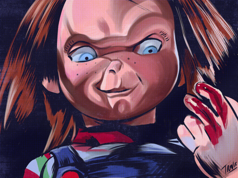 Day 24 of my &ldquo;31 Days Of Halloween&rdquo; Sketch Series: my fave slasher CHUCKY! 