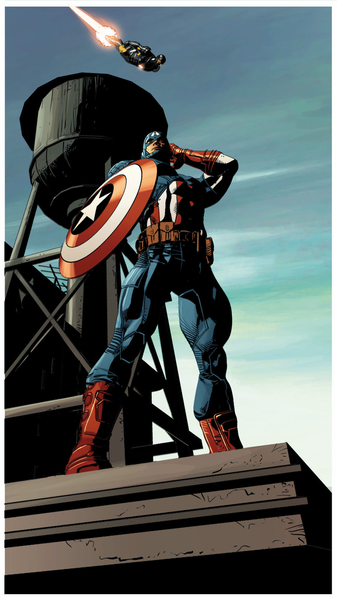 Captain America. Colors by Frank Martin