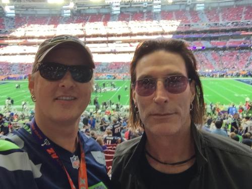 Alice in Chains&#8217; Jerry Cantrell &amp; Sean Kinney at the Super Bowl.