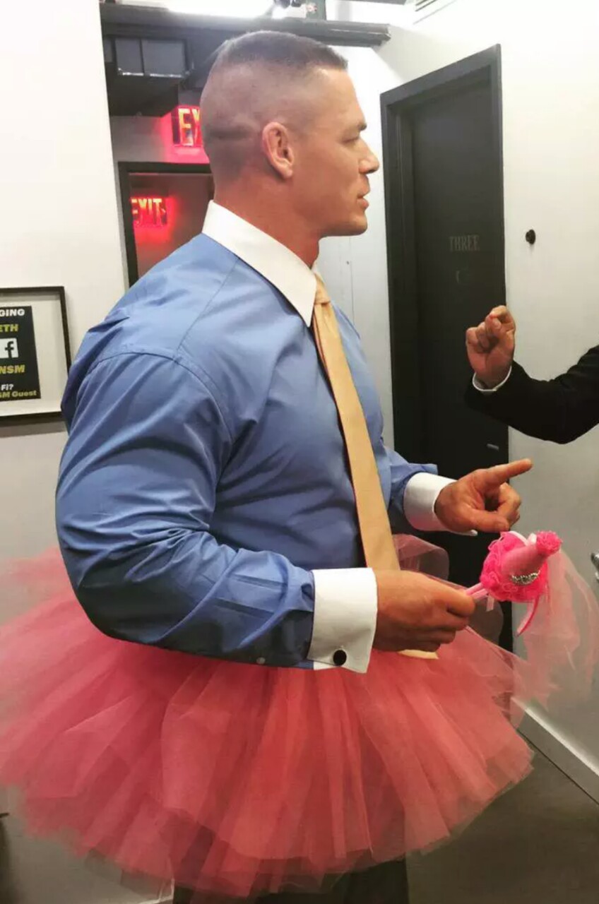 mannixxbella:

Everyone needs John Cena in a tutu on their blog.

