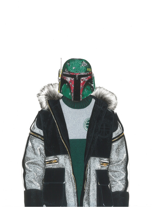 Boba Fett wearing Astrid Andersen Fall 2015 Collection