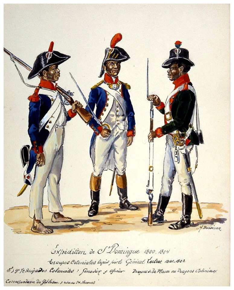 Haitian Army c.1800 Illustration by Henri Boisselier