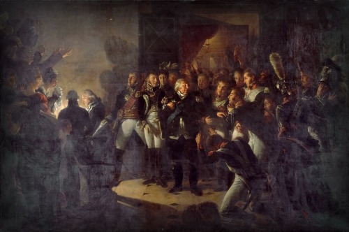 Антуан-Жан Гро - Побег Людовика XVIII из Тюильри 20 марта 1815 года