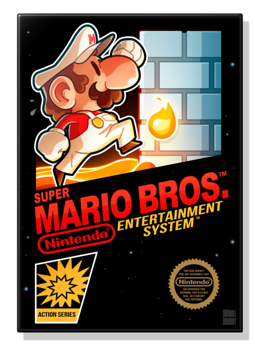 Super Mario Bros. (1985) Nintendo Entertainment System Box Art Tribute