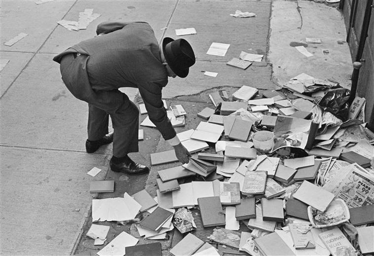 Discarded Books. New York City. 1974.
Photographer: André Kertész