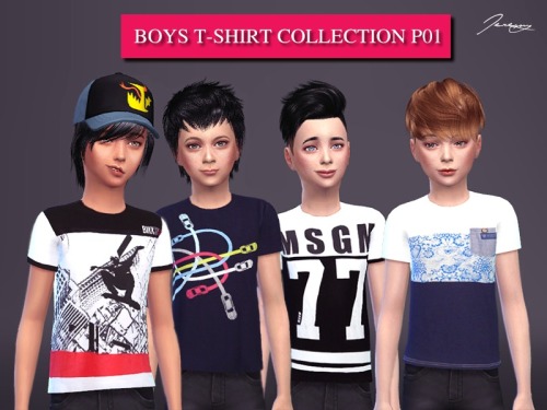jeremysims92:

Boys T-shirts Collection P.01
New item / 4 styles.
Hairs by Maysims
Hope you like it!


Please don’t re-upload.Please do not use my textures.Please do not modify my clothes and claim them as your own. 


download on tsr
