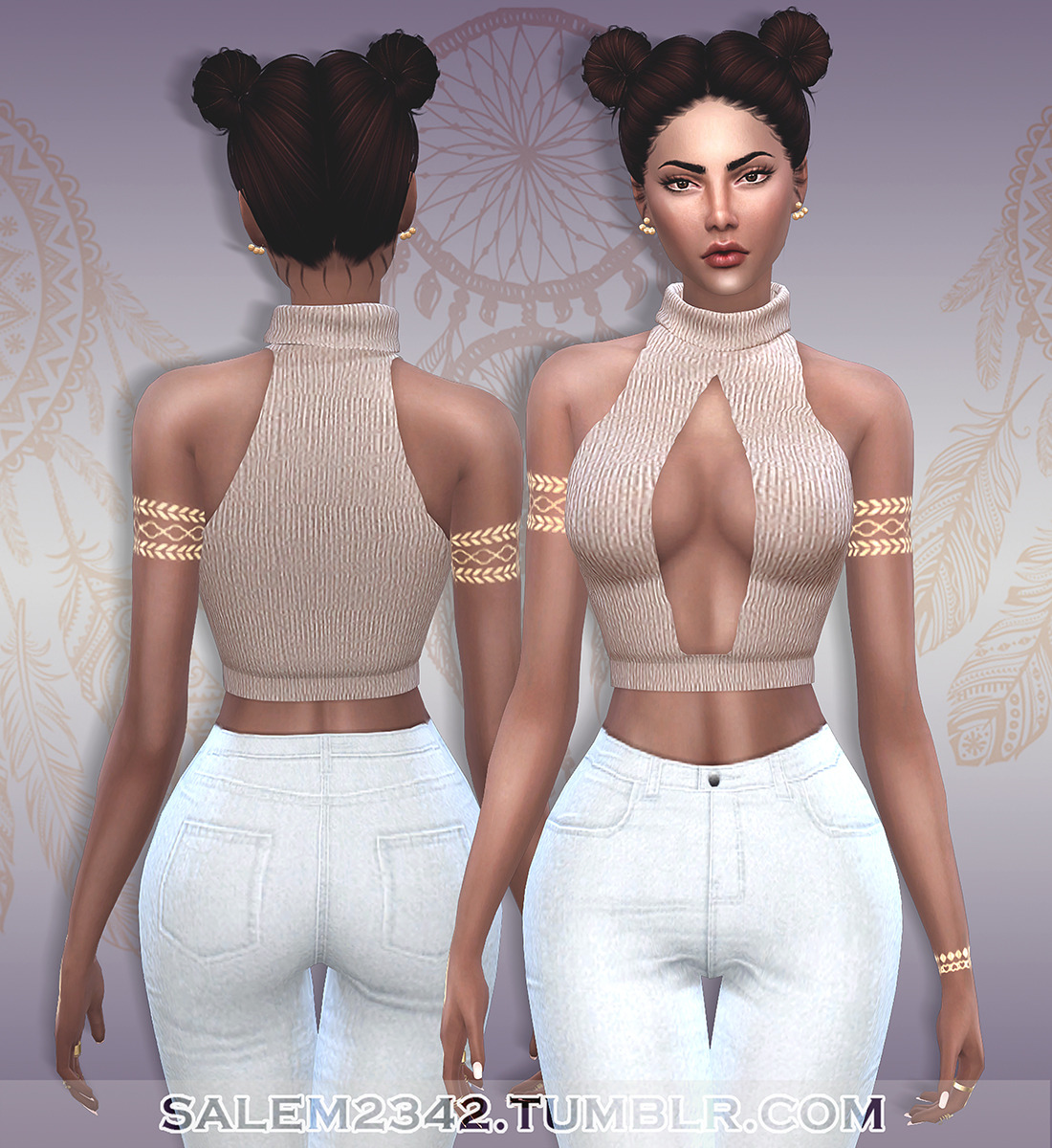  The Sims 4: Женская повседневная одежда  - Страница 12 Tumblr_o2w1p4azdL1tha3yxo1_1280