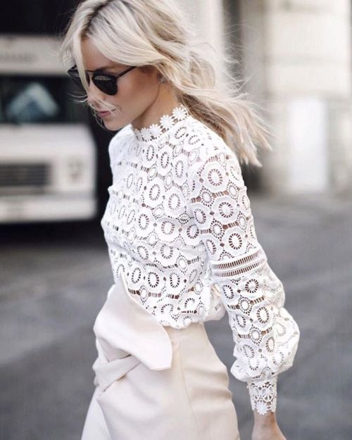 dustjacketattic:

crochet lace + twist skirt | happiiy grey

