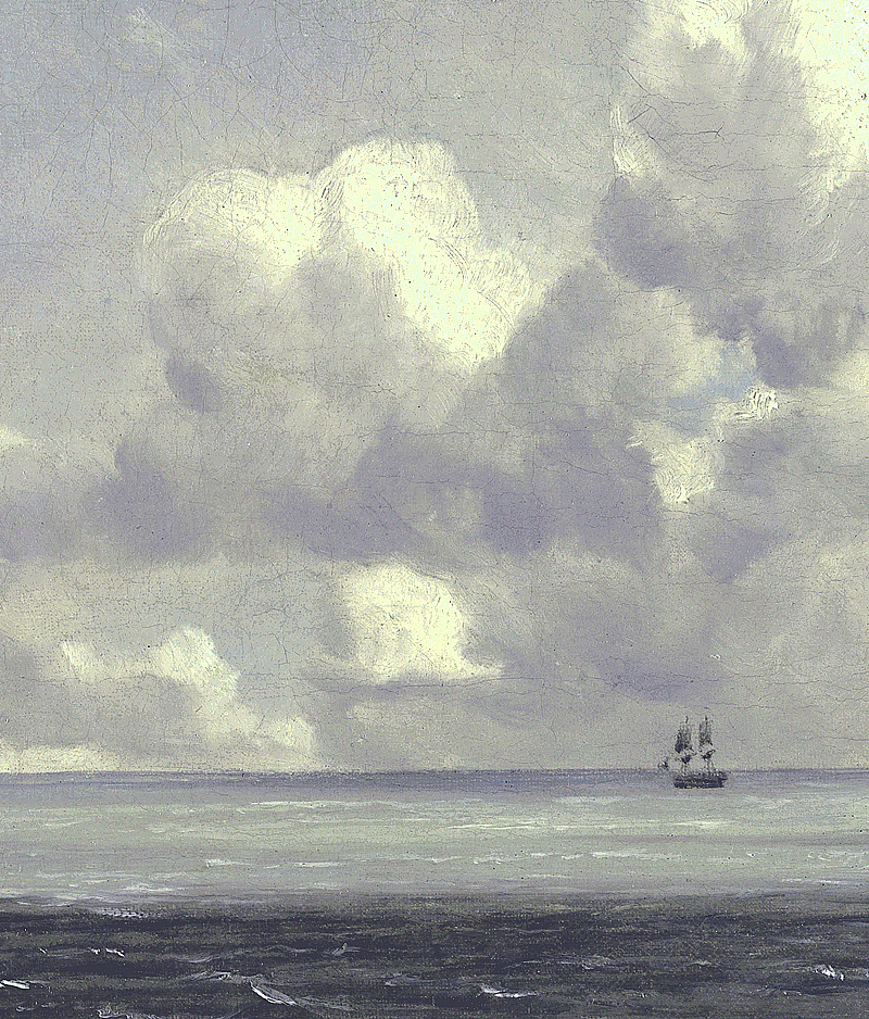 arsantiquis:

Harwich, The Low Lighthouse and Beacon Hill (detail); by John Constable
