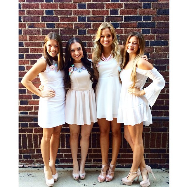 Top Red dress blogs: White dresses for sorority initiation