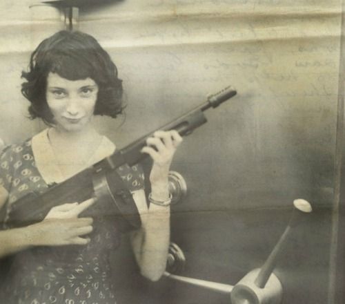 potatochipslut:spiletta42:louiselamour:

Madam Moll, Gangster from The Late 20’s with her M1928 Thompson in front of a bank safe she just robbed…

I would think that the first rule of bank robbery would be don’t stop for selfies but what do I know?

you dont know shit
