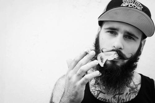 Image result for bearded man smoking weed