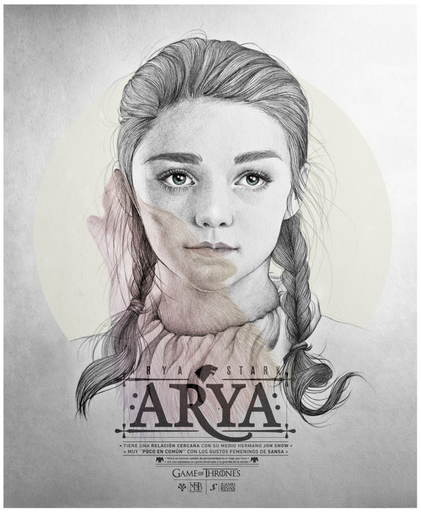 Arya Stark by Mercedes deBellard and JuanJo Rivas del Rio