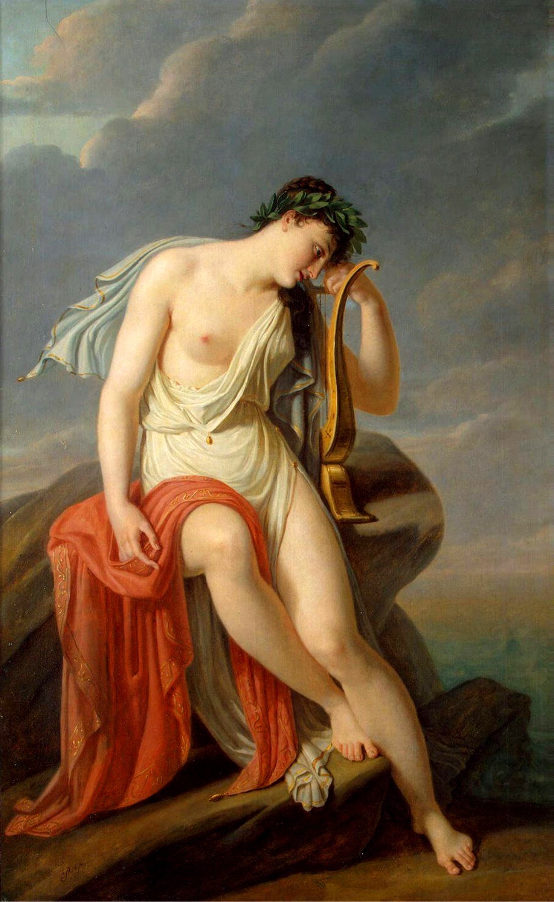 Sappho On the Leucadian Cliff by Pierre-Narcisse Guérin, c. 1800-10