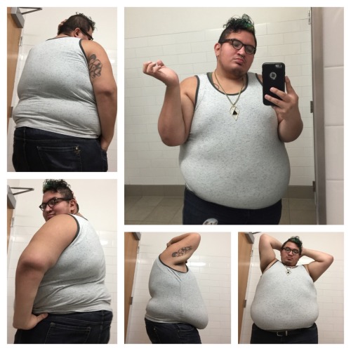 Yesterday someone stole pictures of my friends and me from FAT: the Play and uploaded them to a subreddit dedicated to hating fat people. This has created a space for people to openly talk about how disgusting we are, how we are a problem, how we are specifically not-sexy, how we are motivations and warnings for them to be Not Fat, and for them to threaten us with violence. Today I’m thinking about the Myspace days of the Secret Internet Fatty and how that made me feel like if people knew how fat I was (or that I was fat at all), they wouldn’t like me, and how that is because I grew up with not many friends. I’m thinking about how that was because I was targeted a lot for bullying because of my size and because of the queerness I was never able to hide, as much as I wanted to. I’m thinking about how I’ve grown into a beautiful, confident and lovable adult who still has trouble receiving that love because the experiences of my childhood still trick me into believing that any love I might receive is fake, is a joke, is a misunderstanding. I’m thinking about how this play is doing so much work to create the world I needed when I was younger. I’m thinking about the not fat friends of mine who are shocked and outraged by this, and how I might have been years ago, but for now this is just par for the course. I’m thinking about how fucking difficult this world is to live in and the sisters who aren’t here anymore because of that. I’m thinking about the people who love me, and have loved me, and are still scared of my body. I’m thinking about how many people—fat and not fat— have sent me messages on the internet or stopped me in public to tell me how much they value and appreciate the things that I do. I’m thinking about the radical potential of public vulnerability and the self-disciplining mechanisms that prevent us from being close to one another and to our selves. I’m thinking about the fat people who were able to show love to themselves and in turn, show me how to love myself, and how grateful I feel that so many of those people are in my life today. I’m thinking about how every day for me is full of pain and sorrow and anger and fire and laughter and joy and resistance. I’m thinking about how fat hatred is insidious, and how it is a Hydra. I’m thinking about this is merely the latest incarnation of centuries of people attempting to discipline fat people for daring to live unapologetically. I’m thinking about how the ways in which we think about bodies are defined by legacies of colonialism and white supremacy. I’m thinking about how this isn’t the first and it won’t be the last and it was here before me and it will be here after me. I’m thinking about how this is why we do what we do. I’m thinking about how we are a threat, about how powerful that is. I’m thinking about how we’re not stopping.