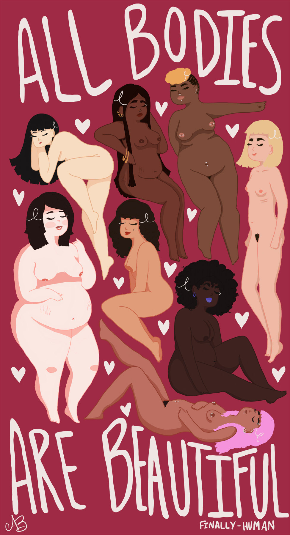 finally-human:

All Bodies Are Beautiful - Abbie Bevan
