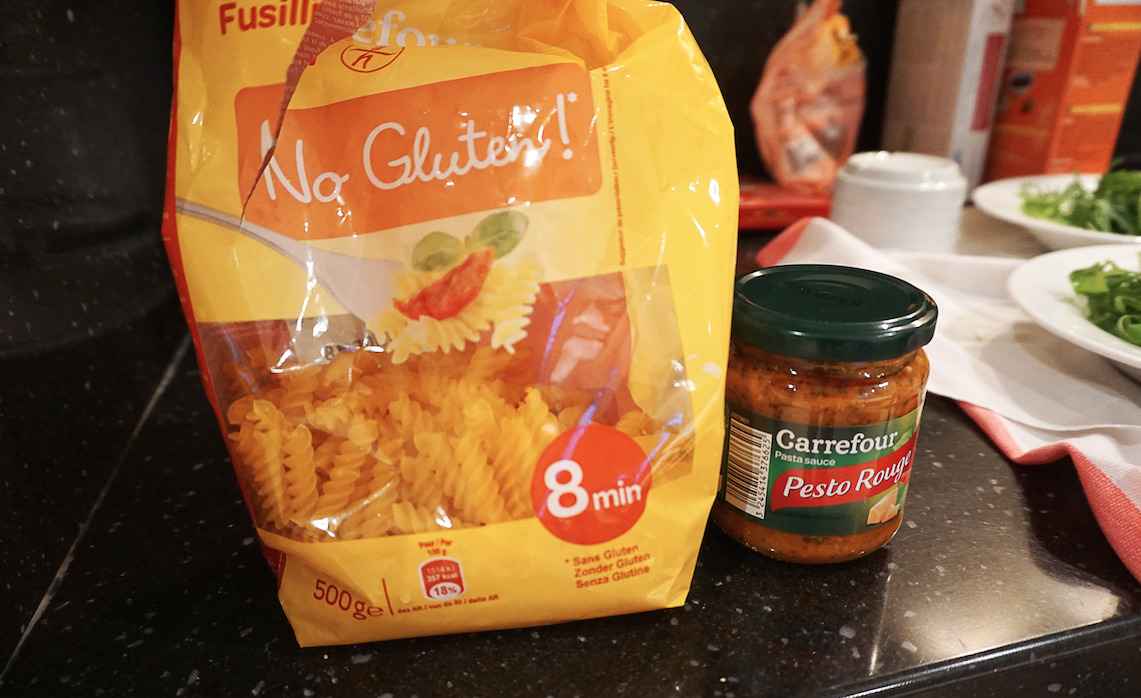 Gluten free pasta and pesto | Gluten free Cannes | South of France