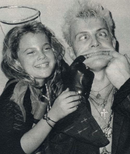 Drew Barrymore and Billy Idol