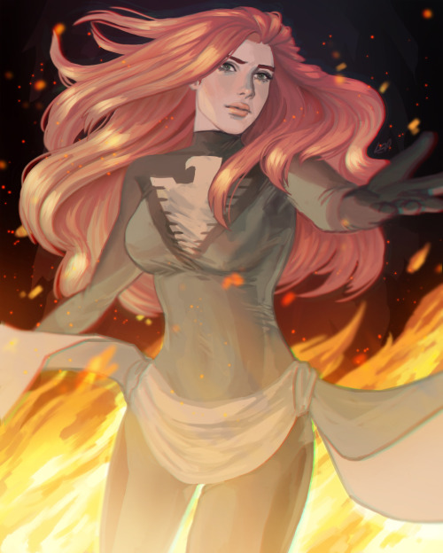 oaksprout:

Jean Grey! She’s one of my favourites and I’ve been meaning to draw her for a long time.
