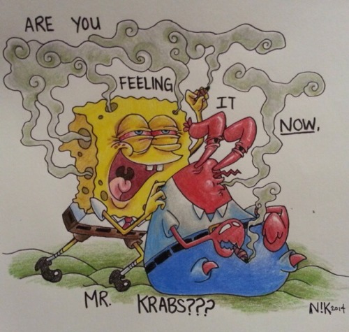 Dope Weed Spongebob Mr Krabs Smoke Weed Dope Shit Spongebon